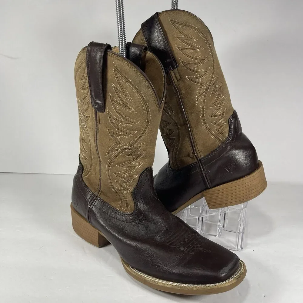 Ariat Kids Western Boots Brown Suede Style 10025169 Size 3 US / 34 EUR 4LR